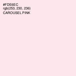 #FDE6EC - Carousel Pink Color Image